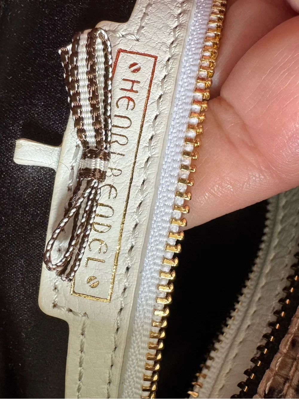Henri Bendel A-List Lizard Embossed Fringe Satchel/Crossbody with Dust Bag